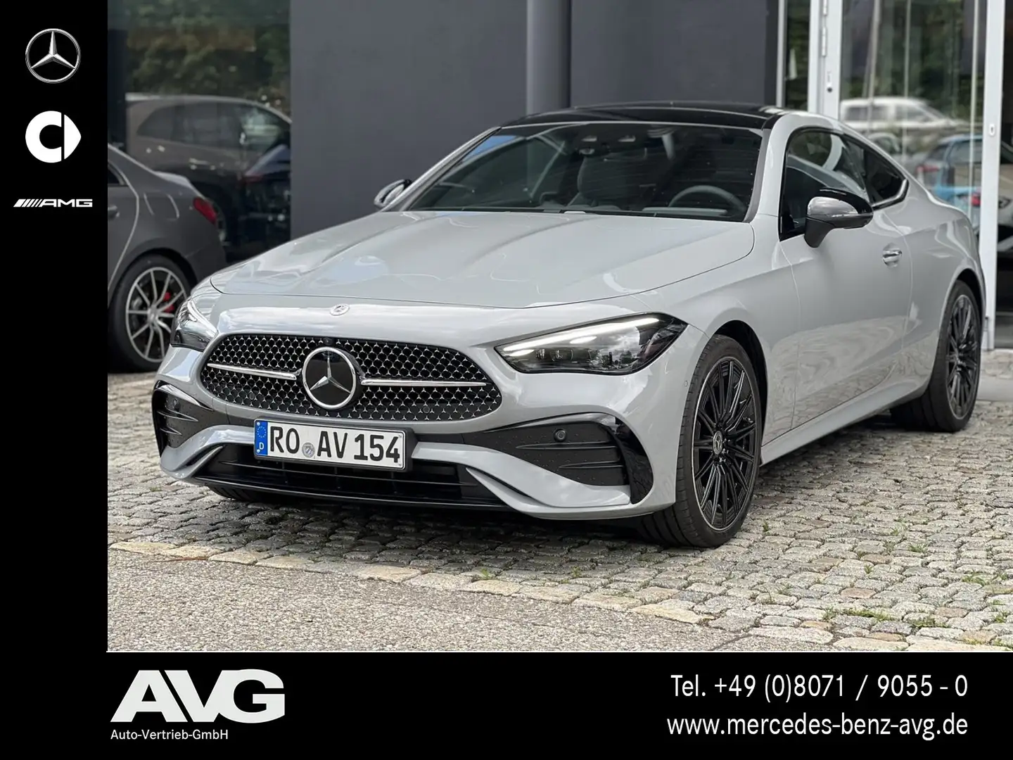 Mercedes-Benz CLE 450 CLE 450 4M Coupé AMG Pano HuD DIGITAL AHK 360° Šedá - 1