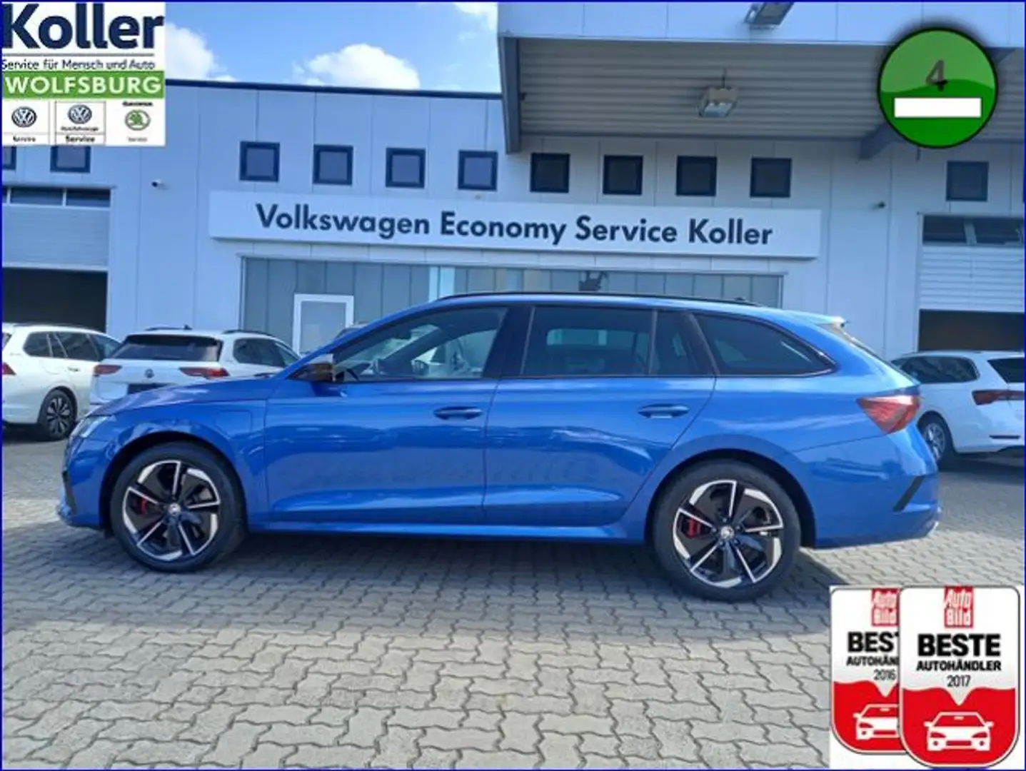 Skoda Octavia Combi RS iV Navi Standheizung Ergositze Bleu - 1