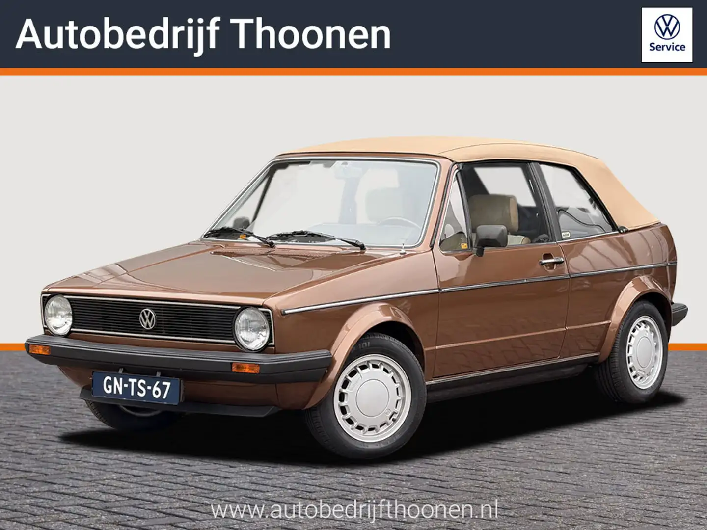 Volkswagen Golf Cabriolet 1.5 GLs Brązowy - 1
