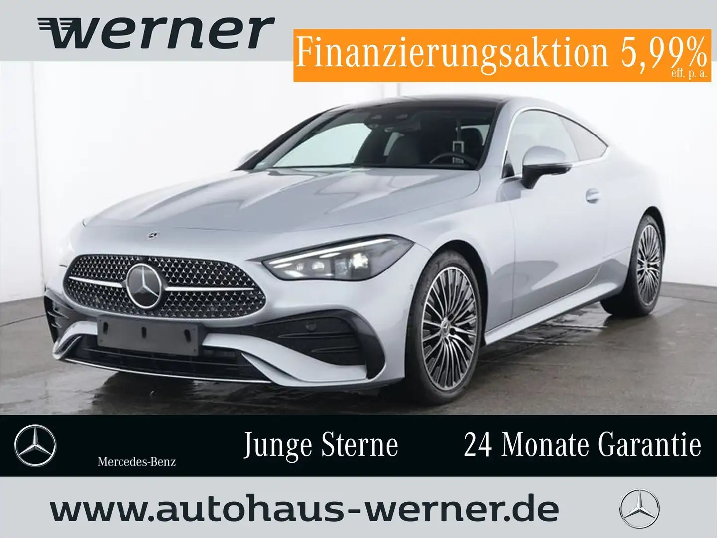 Mercedes-Benz CLE 200 Coupe AMG-PREMIUM FAP+ PANO WINTER 360° Argent - 1
