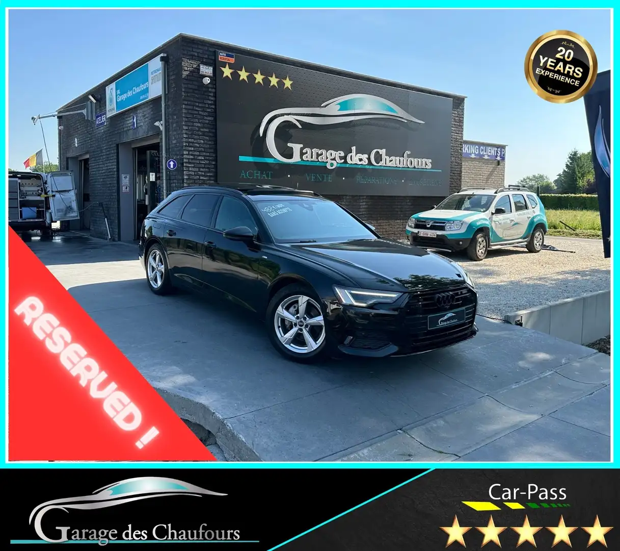 Audi A6 Avant 35 TDi - ! T. Ouvrant ! - Cam.360° - Eu6d Zwart - 1