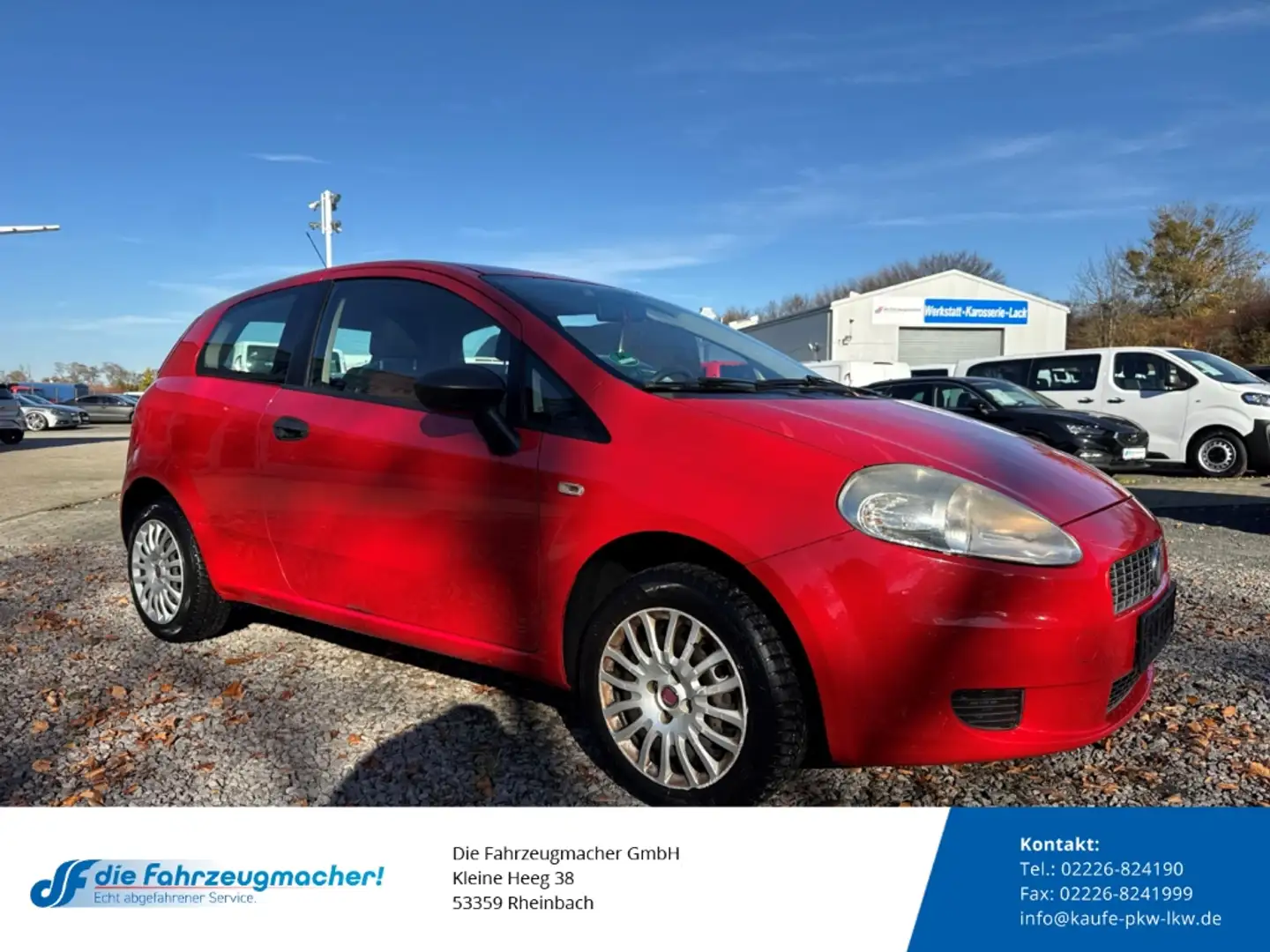 Fiat Grande Punto 1.2 8V Active el.SP TÜV 04/27 *EXPORT Rood - 1