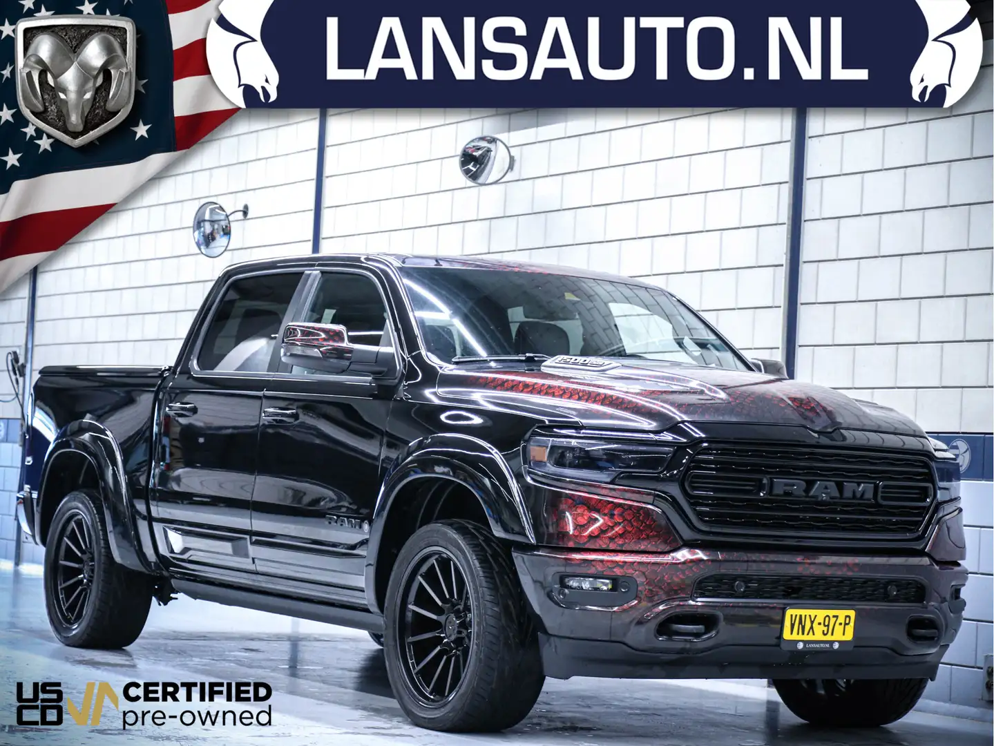 Dodge RAM 1500 Limited | Cobra Edition | 5.7L Hemi V8 Zwart - 1
