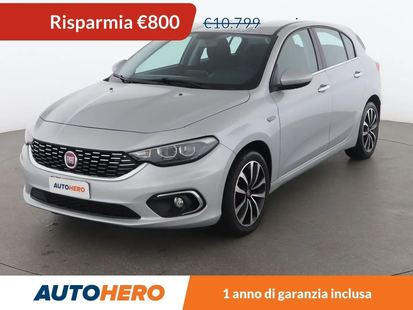 Fiat Tipo 1.3 M-Jet Lounge Silber - 1