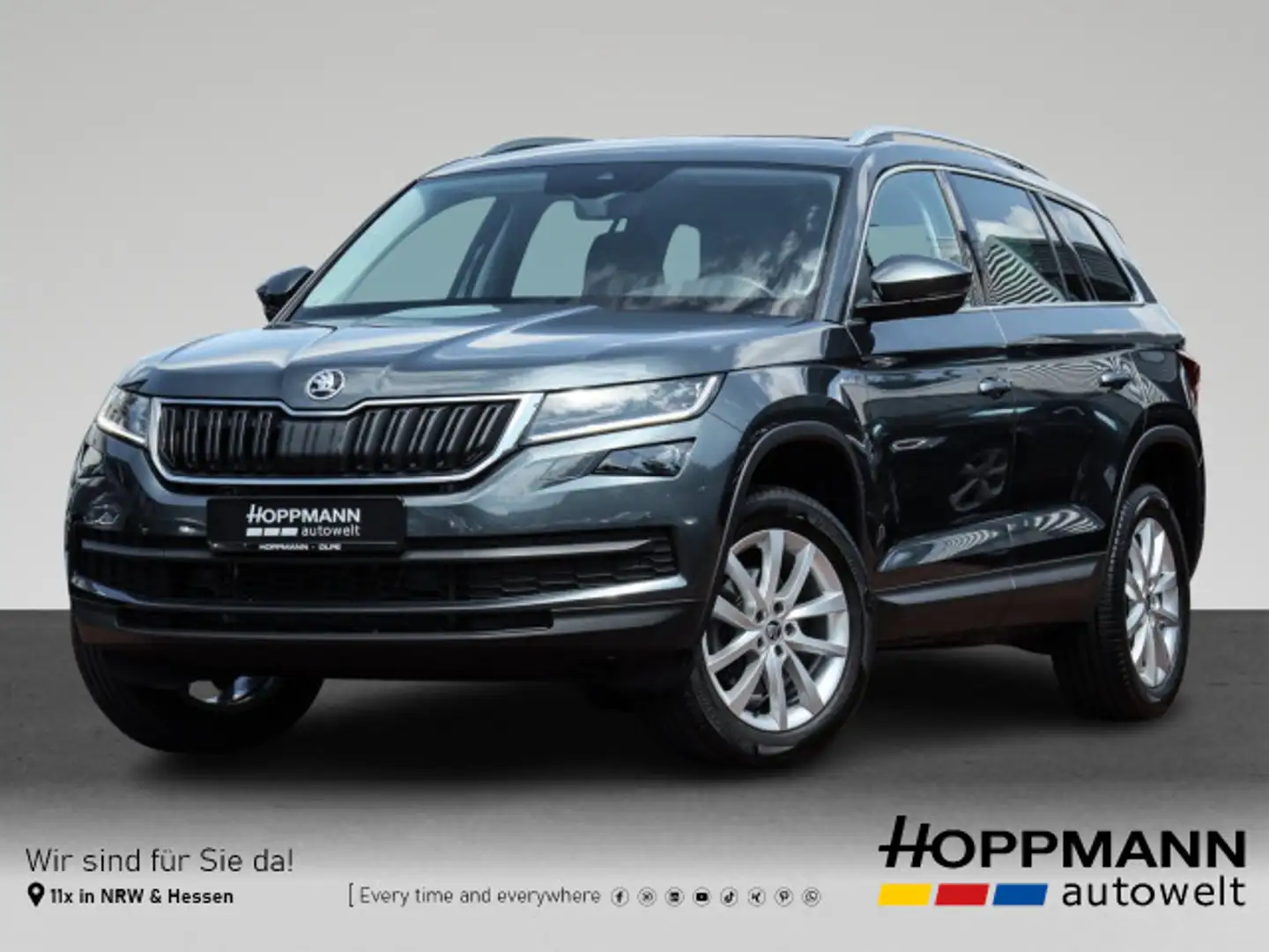 Skoda Kodiaq 2.0 TDI Style 4X4 DSG ACC AHK KESSY COLUM Grau - 1