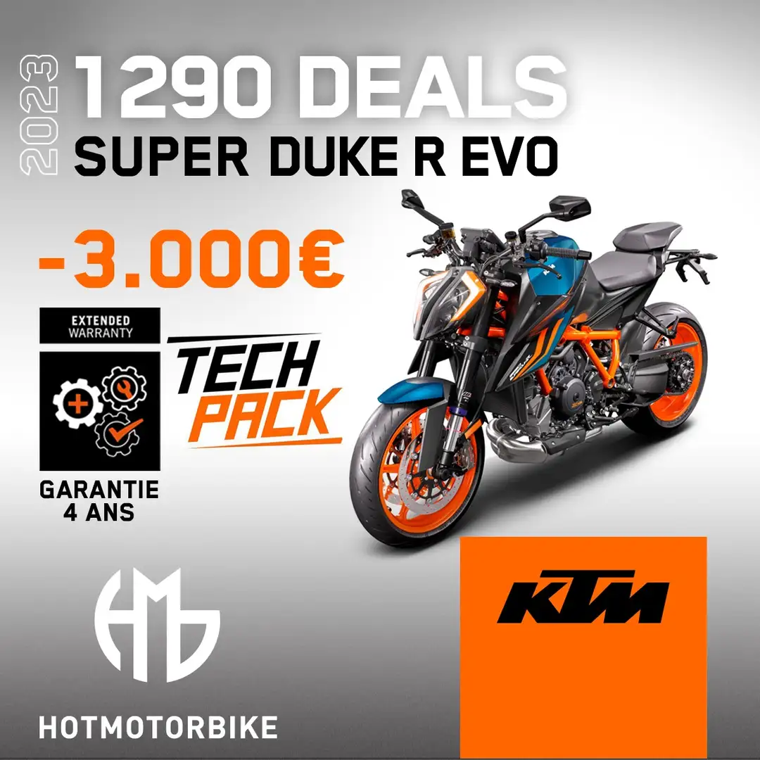 KTM 1290 Super Duke R EVO 2023 -3000€ GARANTIE 4 ANS TECH PACK OFFERT Noir - 1