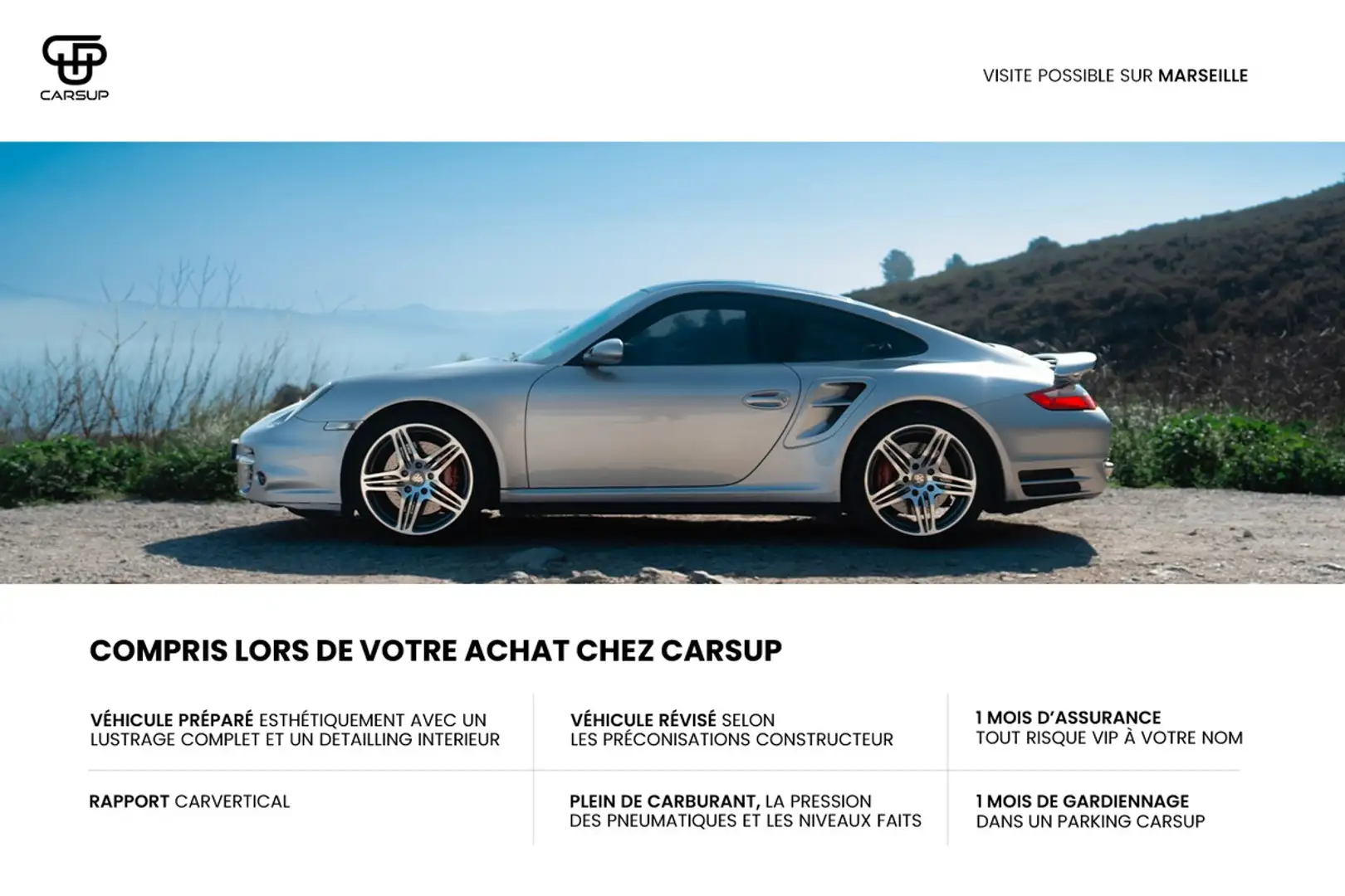 Porsche 911 997.1 Turbo Gris - 2