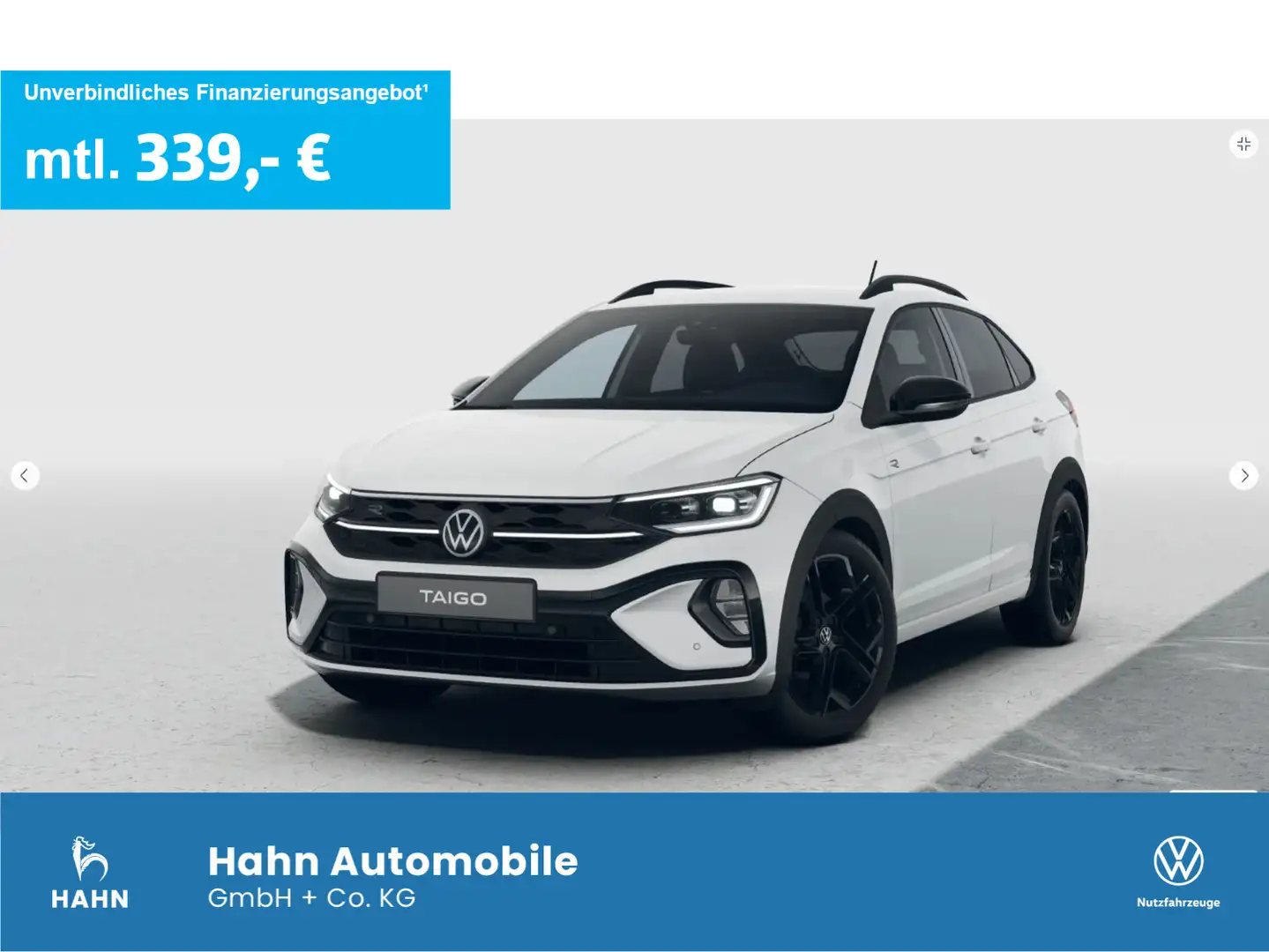 Volkswagen Taigo R-Line 1,0 l TSI OPF 116 PS DSG Weiß - 1
