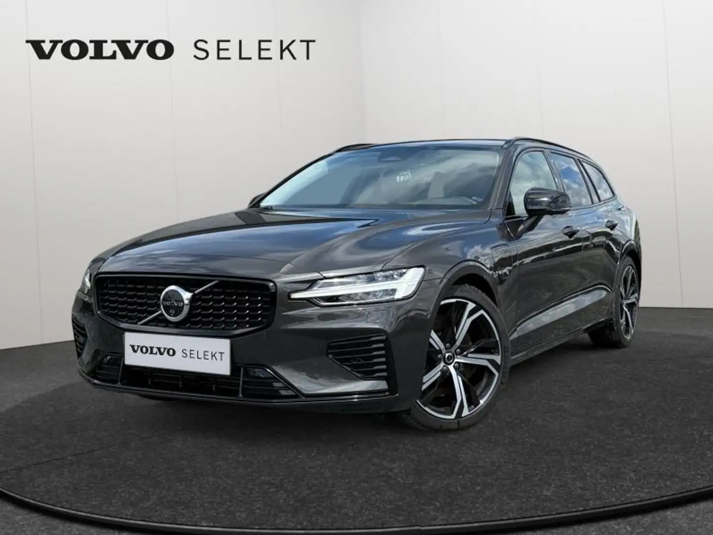 Volvo V60 T6 AWD Plus Dark / Hybride Gris - 1