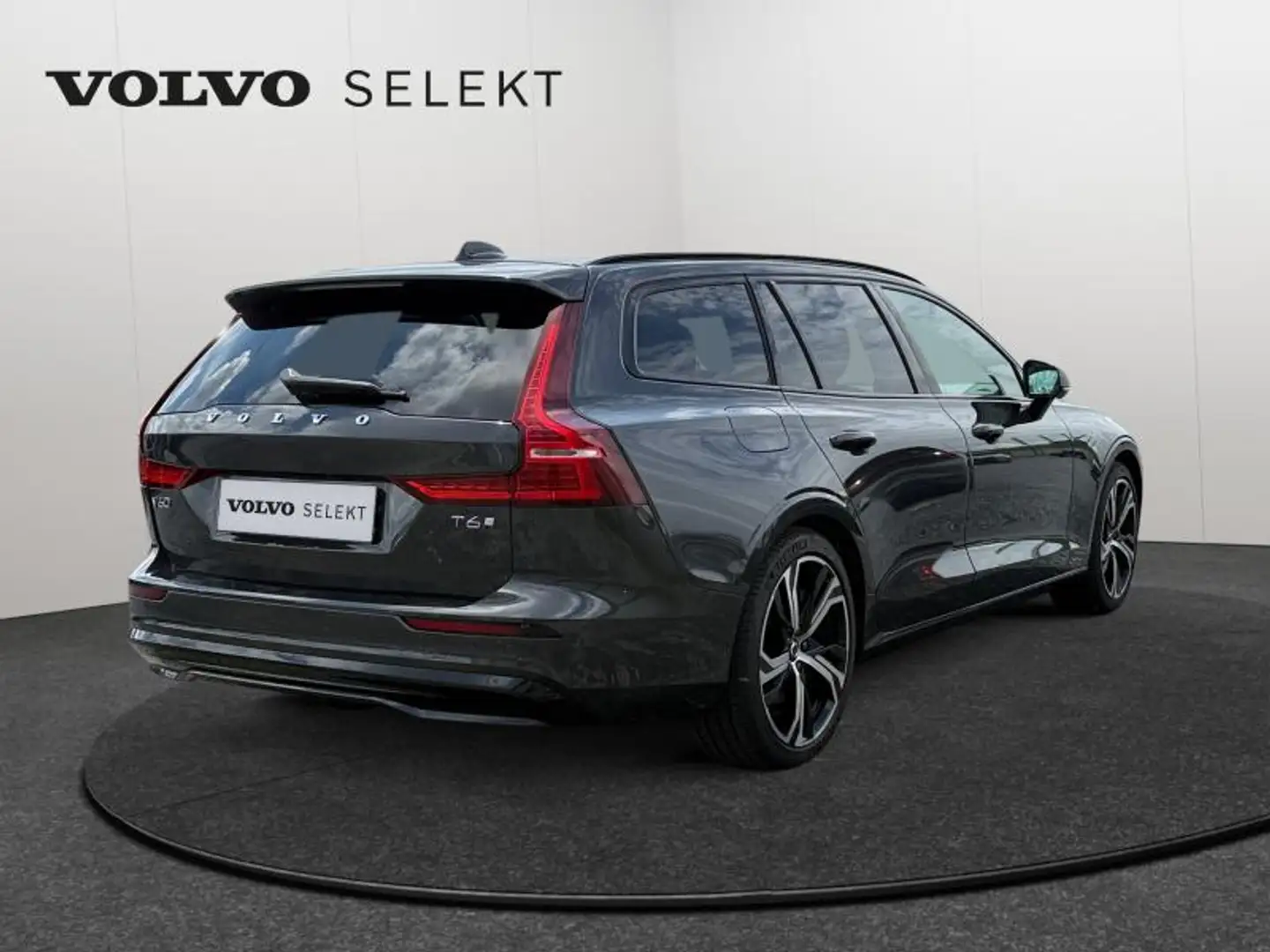 Volvo V60 T6 AWD Plus Dark / Hybride Gris - 2