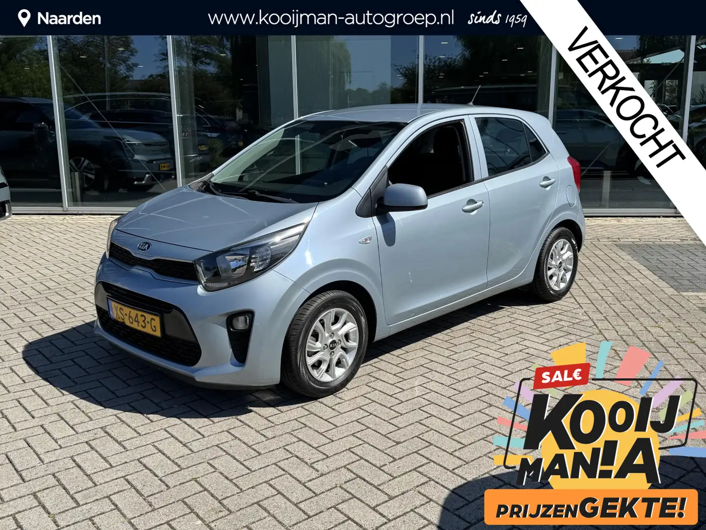 Kia Picanto 1.0 CVVT EconomyPlusLine Airco Blauw - 1