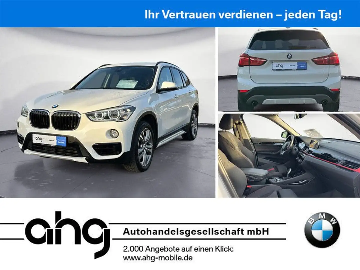 BMW X1 xDrive20i Sport Line Navi Aut. PDC Sitzheizun Blanc - 1