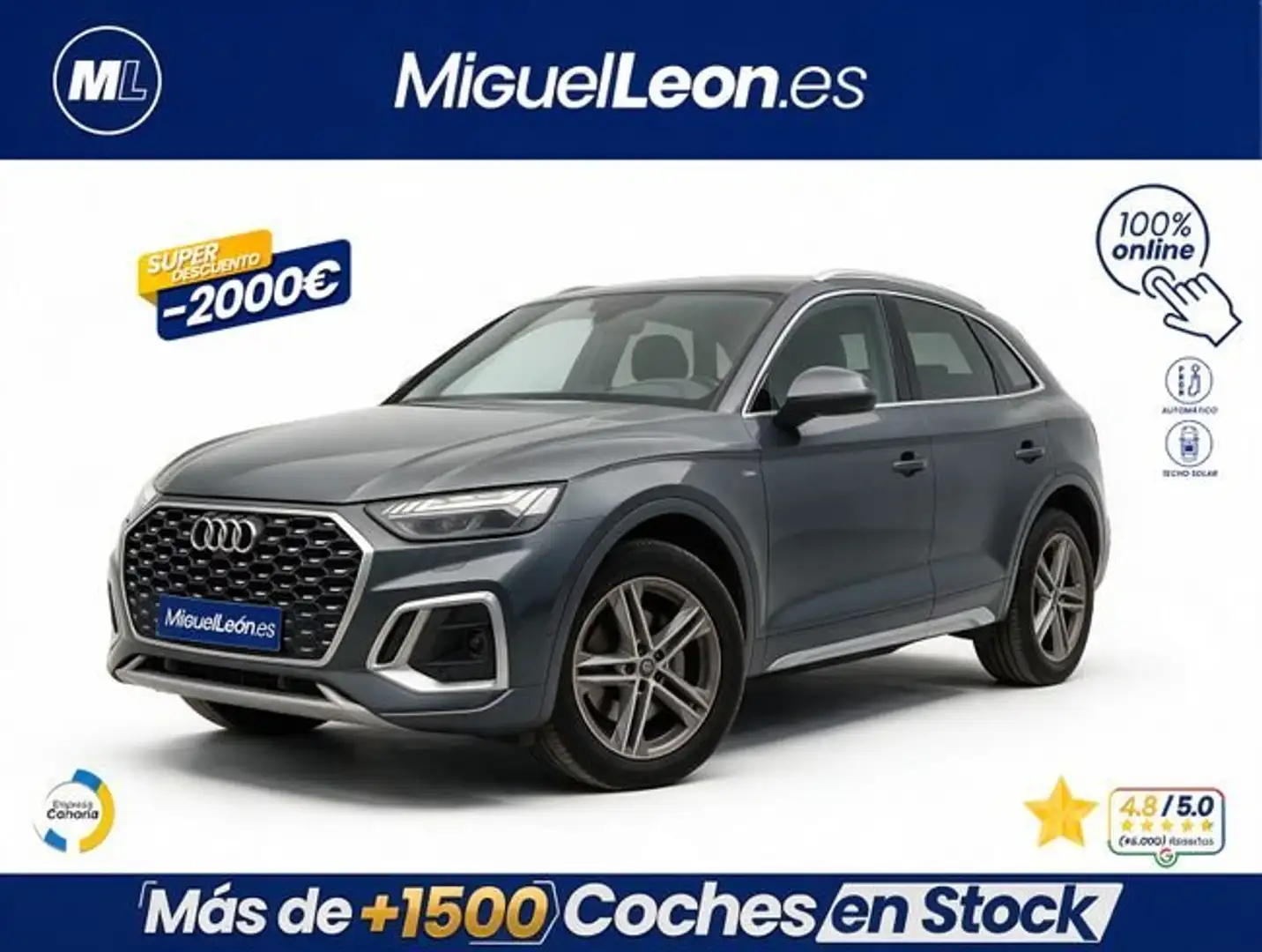 Audi Q5 50 TFSIe quattro-ultra S tronic Gris - 1