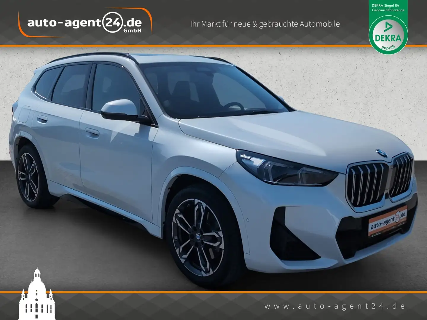 BMW X1 23d M-Sport/Curved/Aktivsitz/Pano/AHK/H&K/ACC Blanc - 1