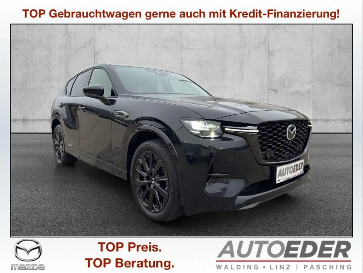 Mazda CX-60 2.5L e-SKYACTIV PHEV AWD HOMURA PLUS Aut. Schwarz - 1