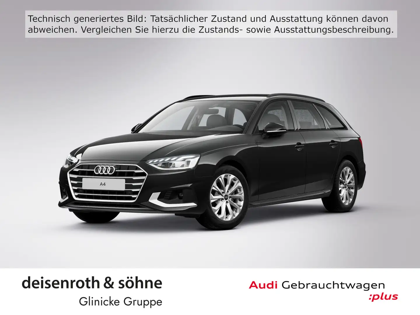 Audi A4 advanced 35 TDI S tr Nav/LED/B&O/ASI/Bu Schwarz - 1