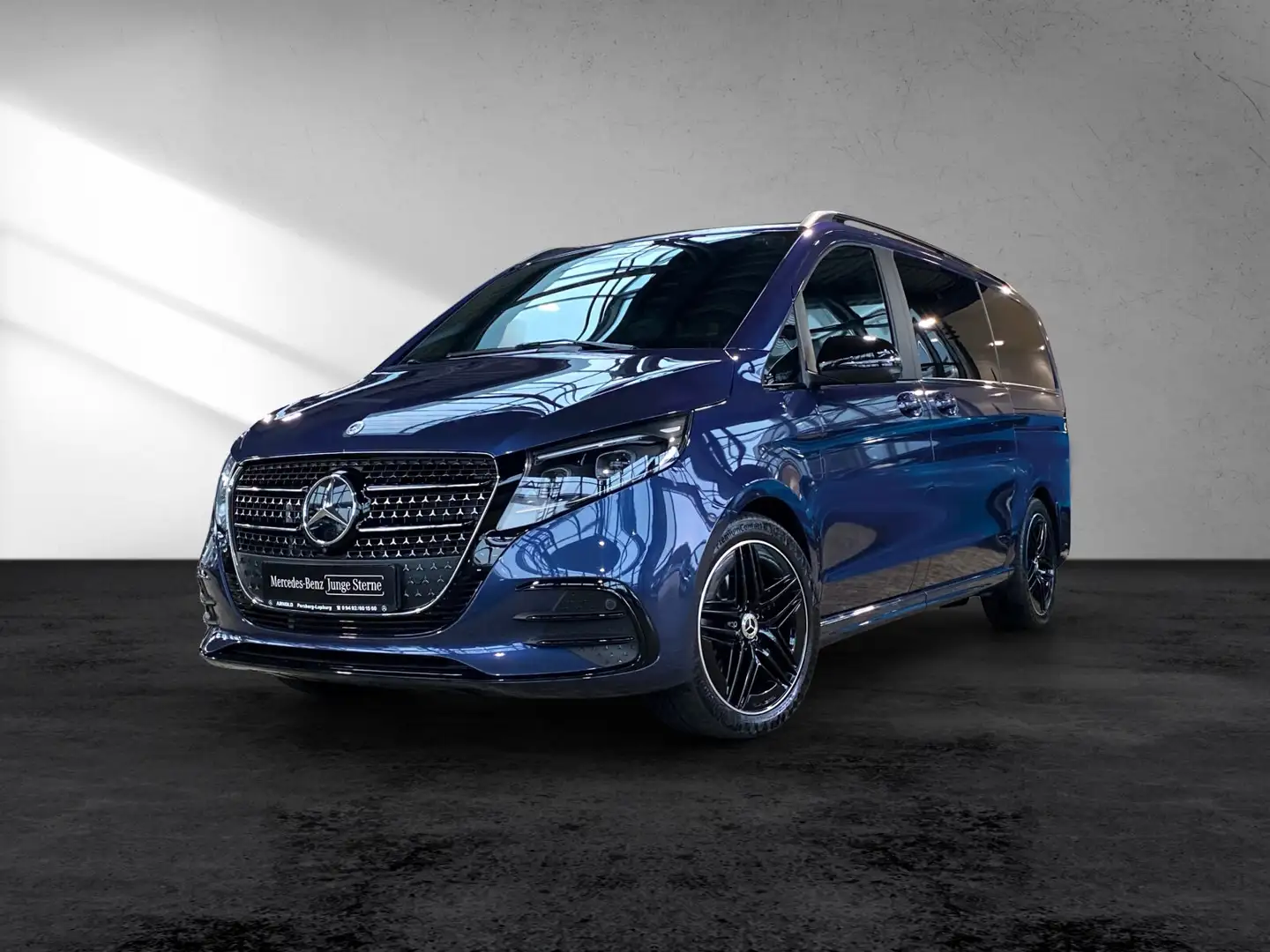 Mercedes-Benz V 300 V 300 d AVANTGARDE Lang AMG Line AHK 360° 7-Sitz Blau - 2