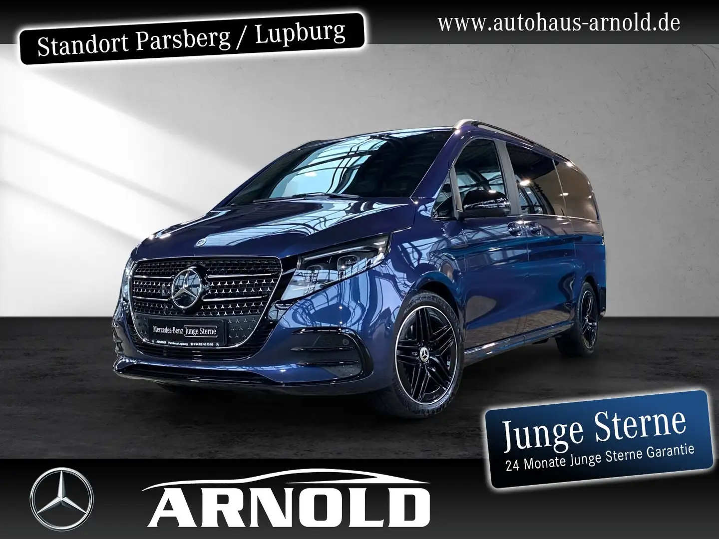 Mercedes-Benz V 300 V 300 d AVANTGARDE Lang AMG Line AHK 360° 7-Sitz Blau - 1