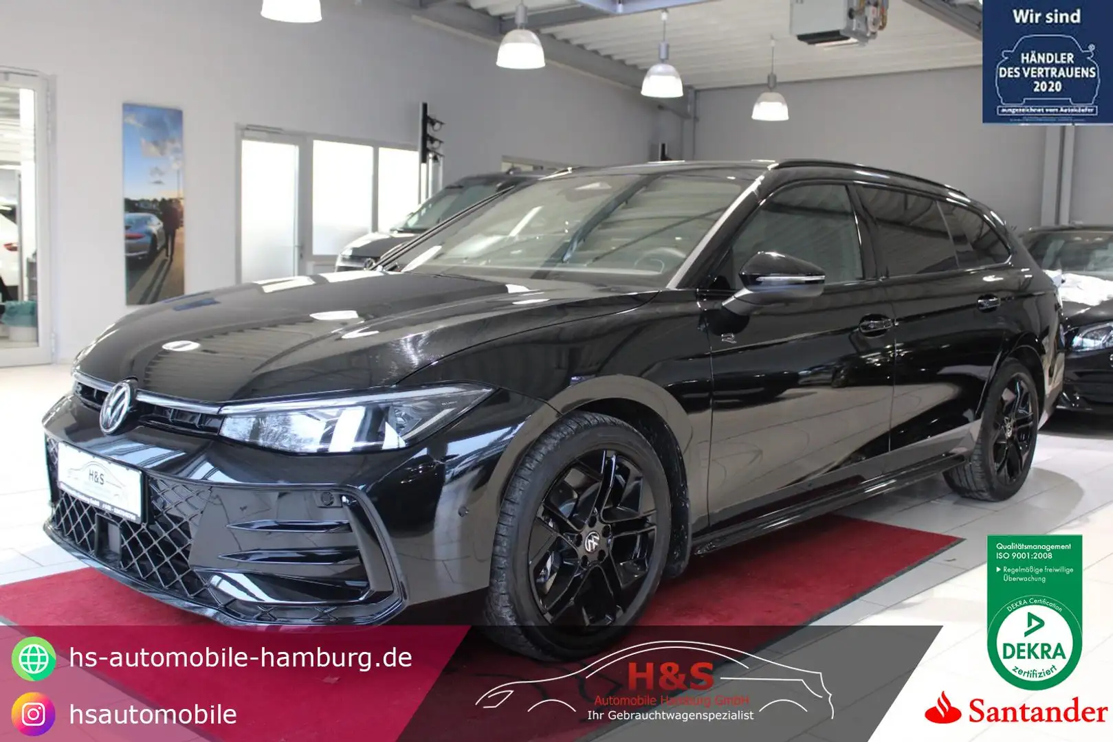Volkswagen Passat Variant 2.0 TDI 4Motion R-Line Matrix*Standheizung Schwarz - 1