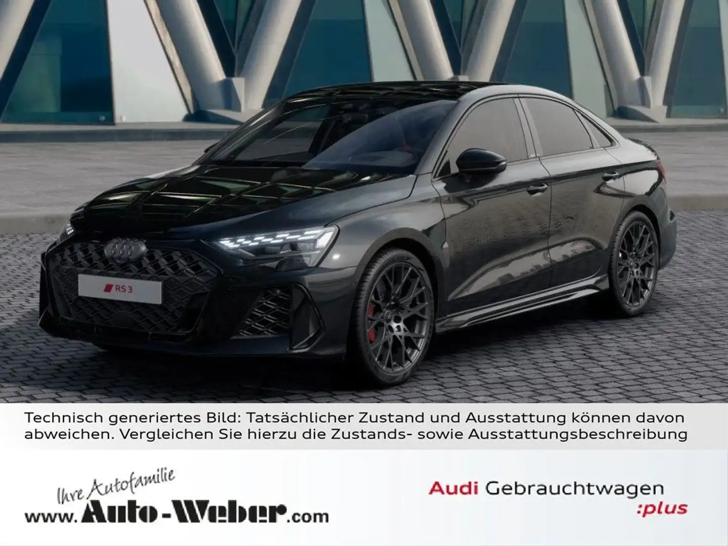 Audi RS3 Limousine qu. BLACK PANO HUD SONOS 280km/h Schwarz - 1