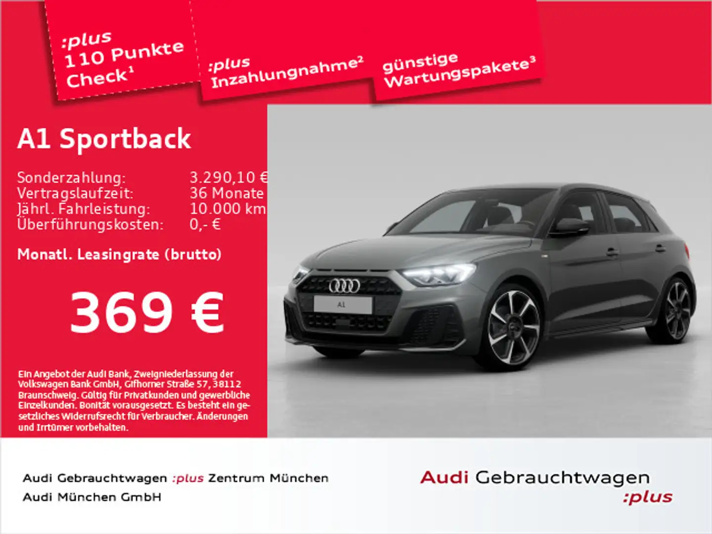 Audi A1 35 TFSI S tronic S line SitzHzg/LED Grau - 1
