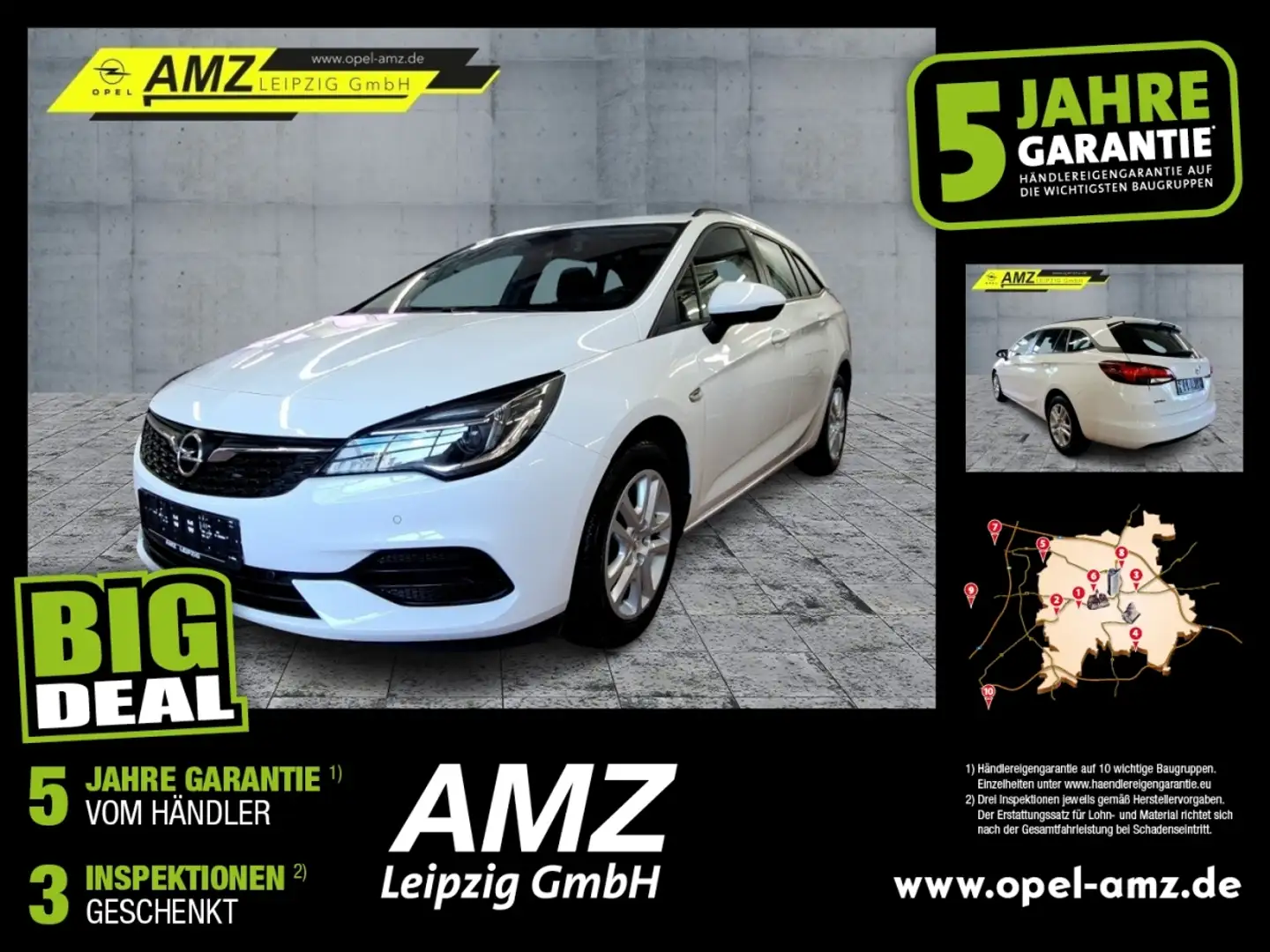 Opel Astra K Sports Tourer 1.2 Turbo *HU AU NEU* Blanc - 1