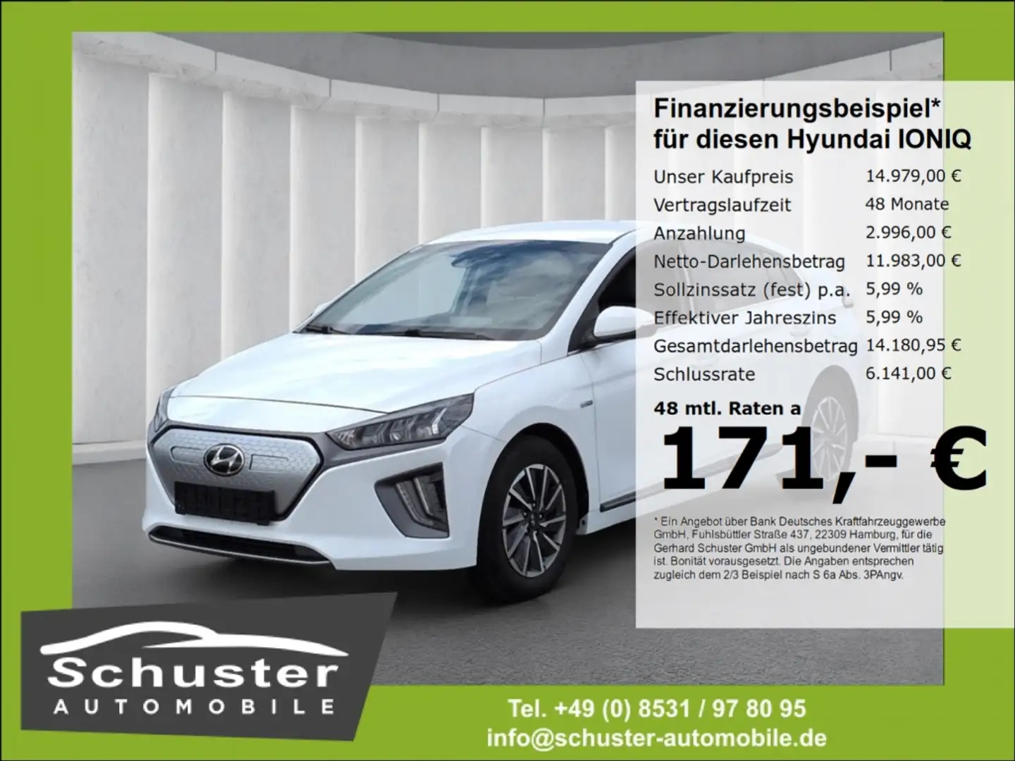Hyundai IONIQ Elektro*LED ACC Navi R-Kam Infinity Keyles Beyaz - 1