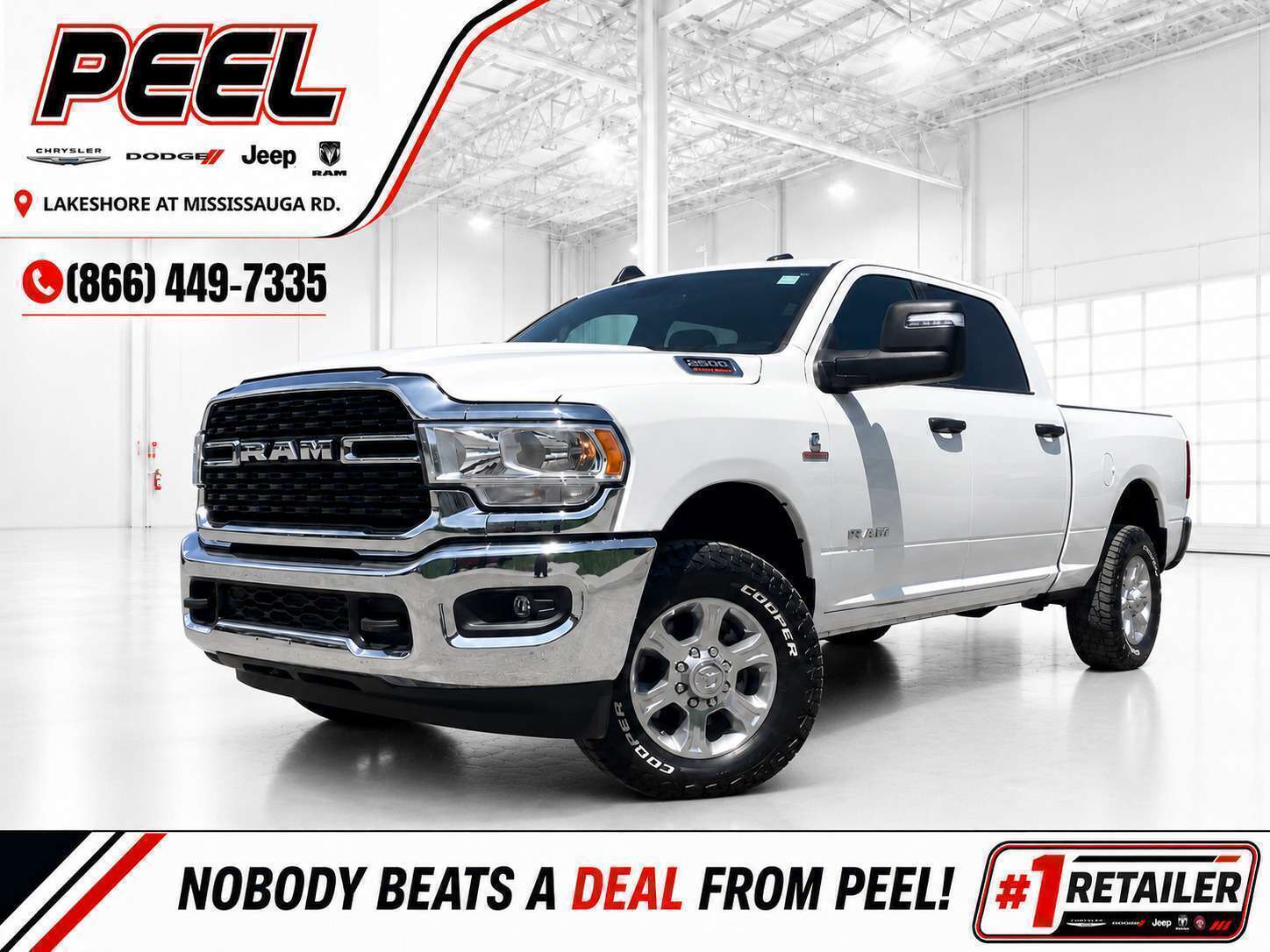 White 2024 RAM 3500 Pickup Truck Four-Wheel Drive 6-Speed Automatic