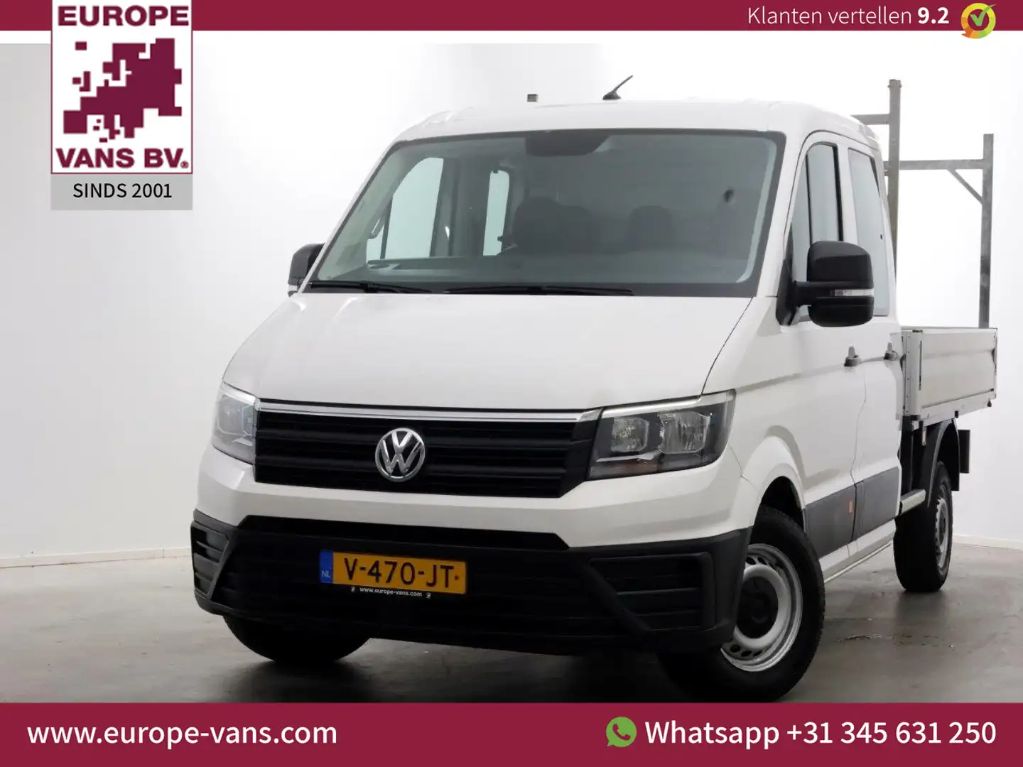 Volkswagen Crafter 35 2.0 TDI 140pk L3 D.C. Open laadbak Trekhaak 300 Wit - 1