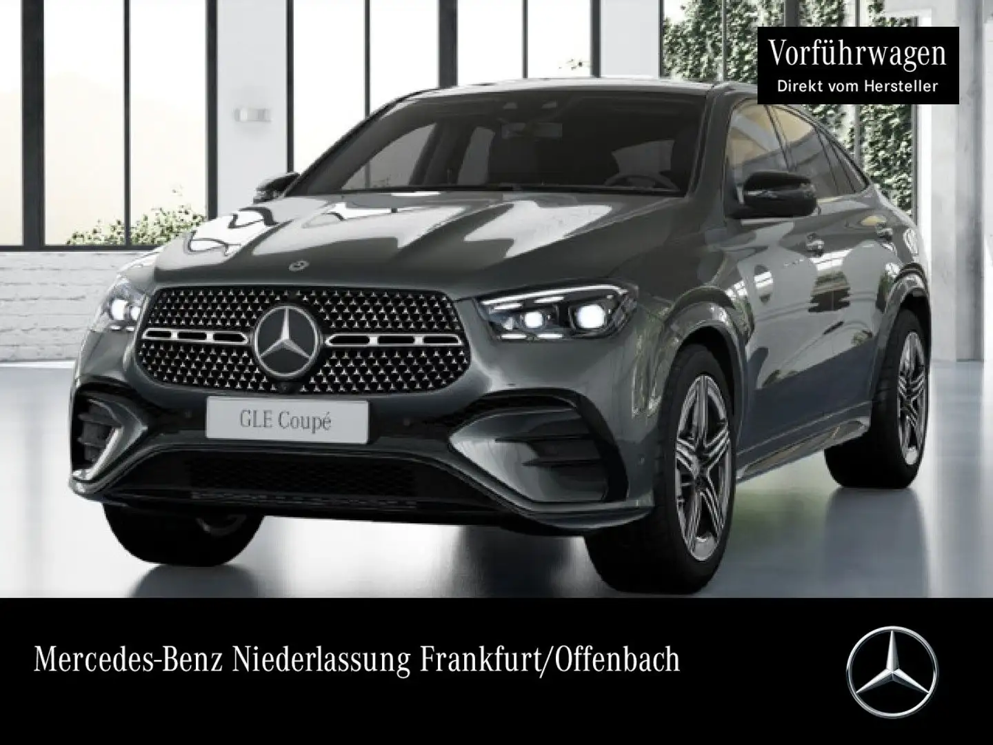 Mercedes-Benz GLE 350 de Coupé 4M AMG+NIGHT+PANO+360+AHK+HUD+9G Grau - 1