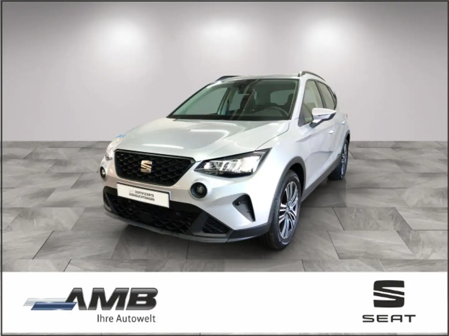 SEAT Arona Style 1.0 TSI LED/virtC/FAP:M/Nav/RFK Silber - 1
