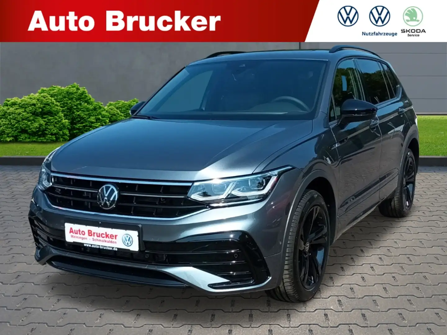 Volkswagen Tiguan Allspace R-Line 4Motion 2.0 TDI+Anhängerkupplung+Rückfahrka Grigio - 1