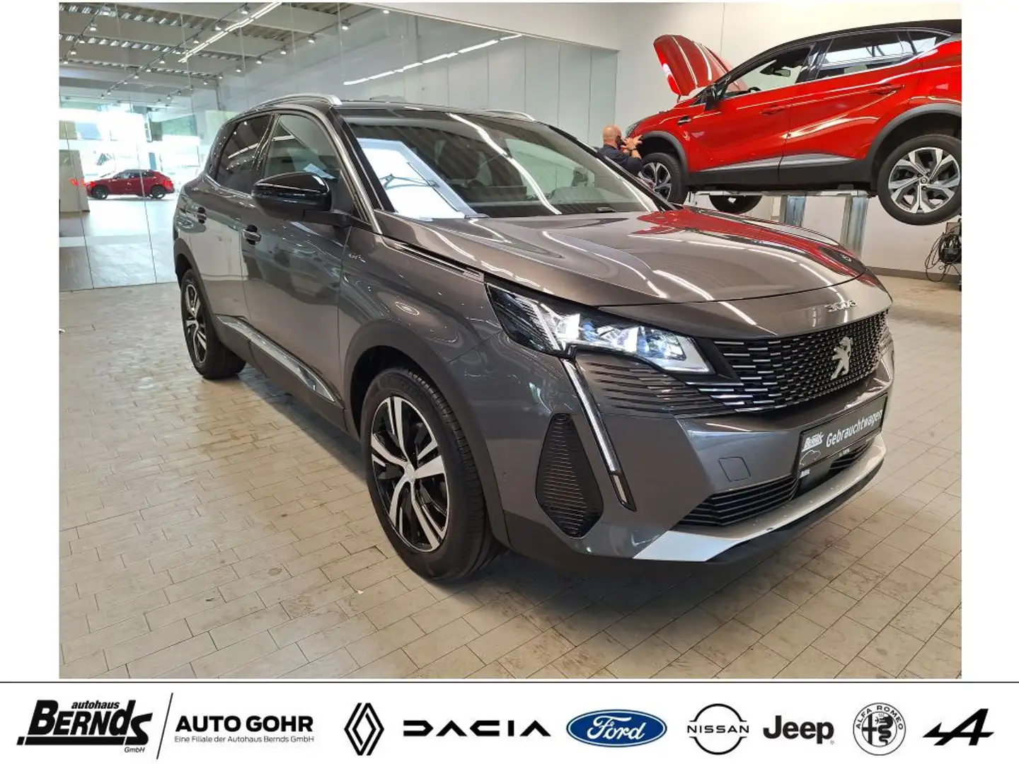 Peugeot 3008 PureTech 130 Stop & Start GPF EAT8 GT NAVIGATION Gris - 2
