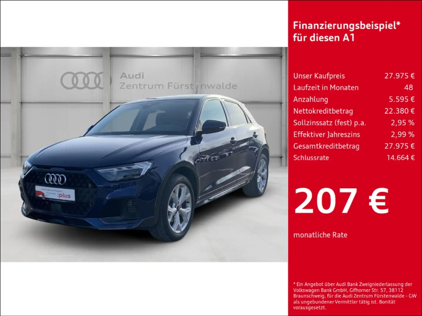 Audi A1 allstreet 35 TFSI S tronic Navi digitales Cockpit Blau - 1