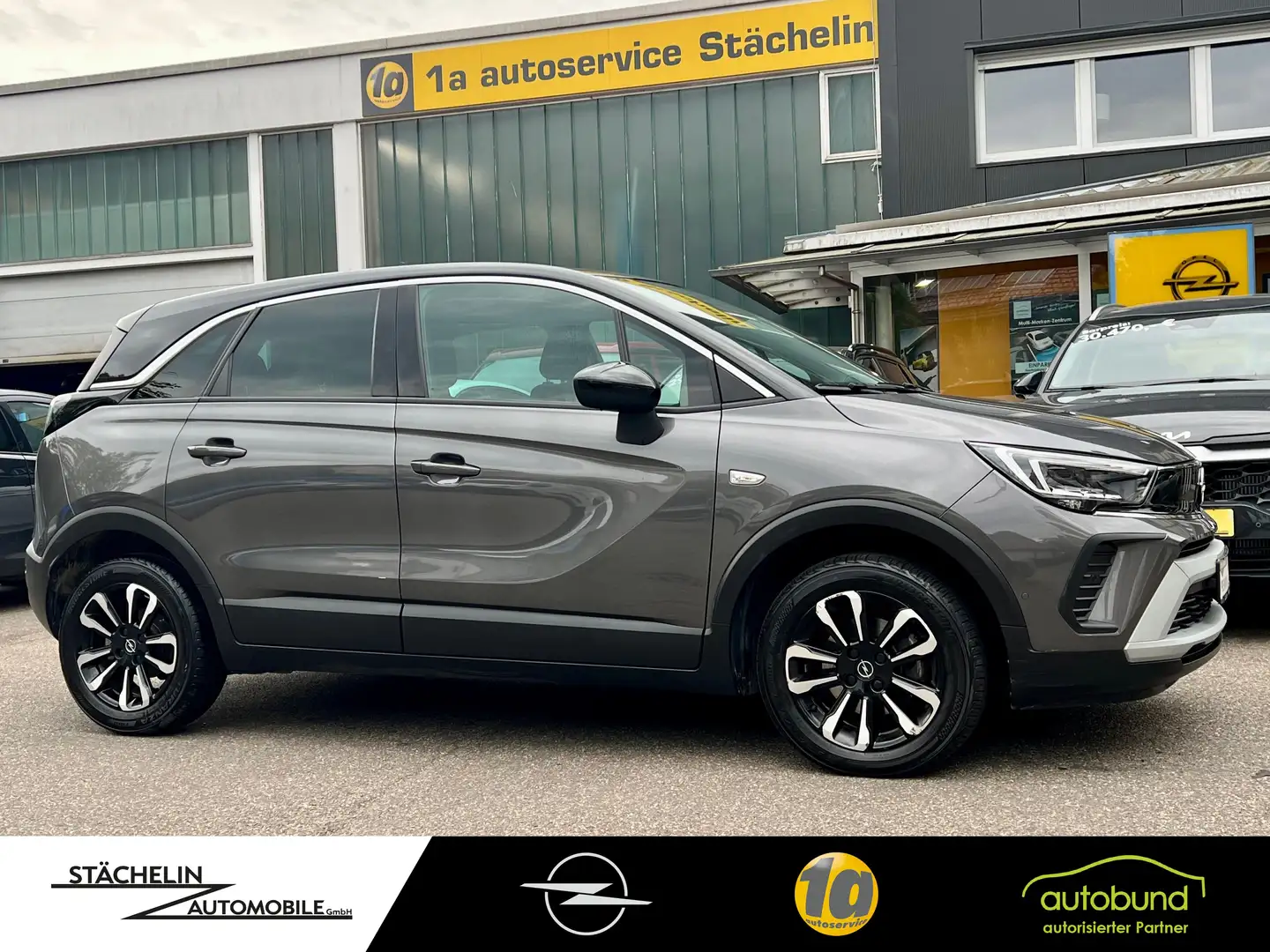 Opel Crossland 1.2T Elegance,LED,KLIMAAT,NAVI,RKAM Grau - 1