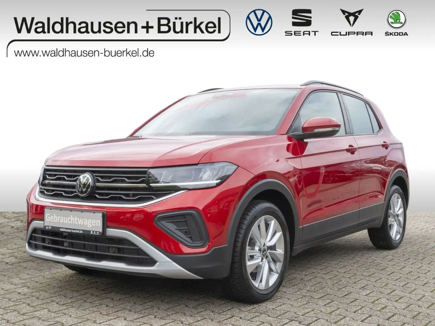 Volkswagen T-Cross Life 1,0 TSI DSG+AHK+LED+Navi Klima Rot - 1