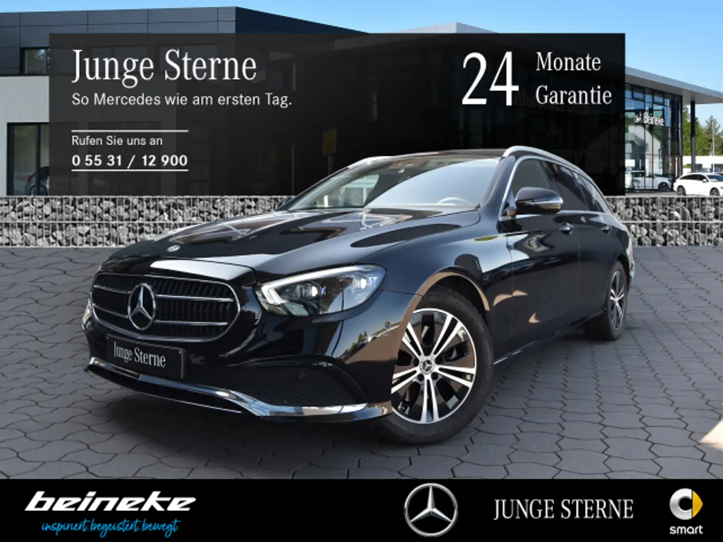 Mercedes-Benz E 200 E 200 T AVANTGARDE Multibeam AHK Totw Spiegel-P Zwart - 1