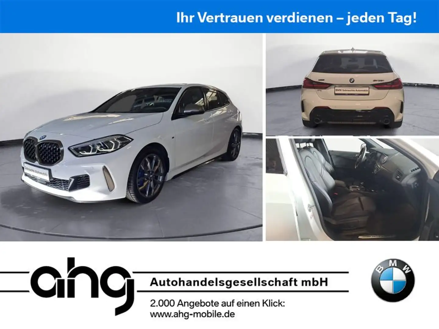 BMW 135 i xDrive Business Paket Prof Memory Sitze He Weiß - 1