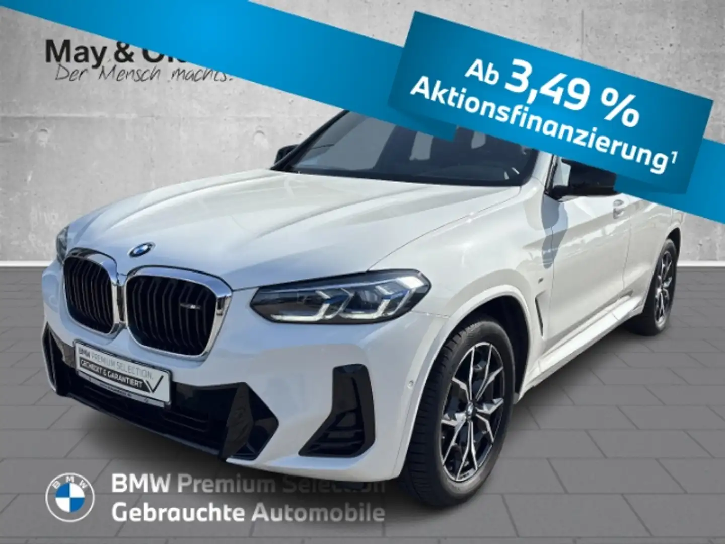 BMW X3 i HUD StandHZG AHK Pano Navi h/k Laser Blanc - 1