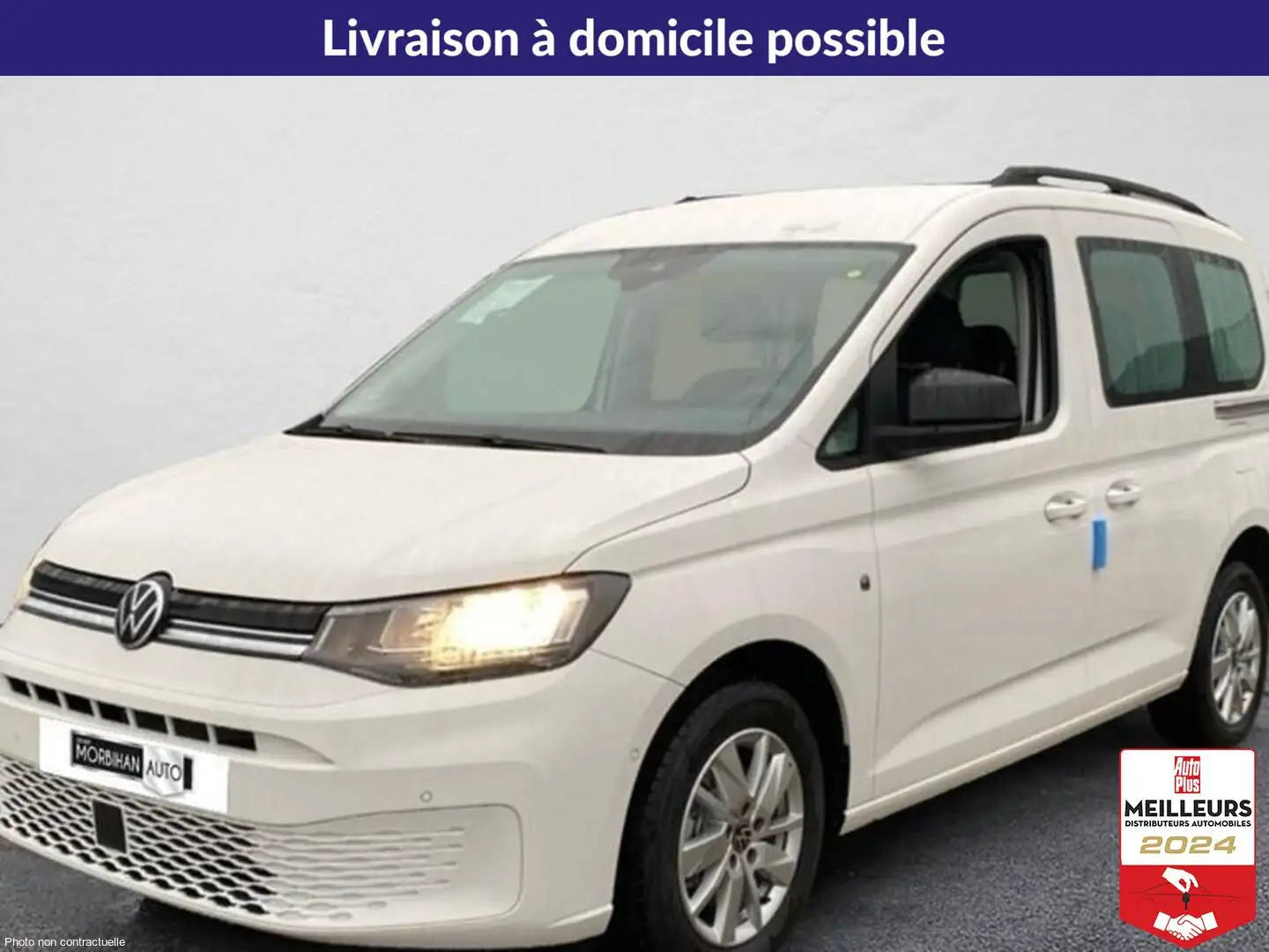 Volkswagen Caddy 2.0 tdi 122 dsg7 life Blanc - 1