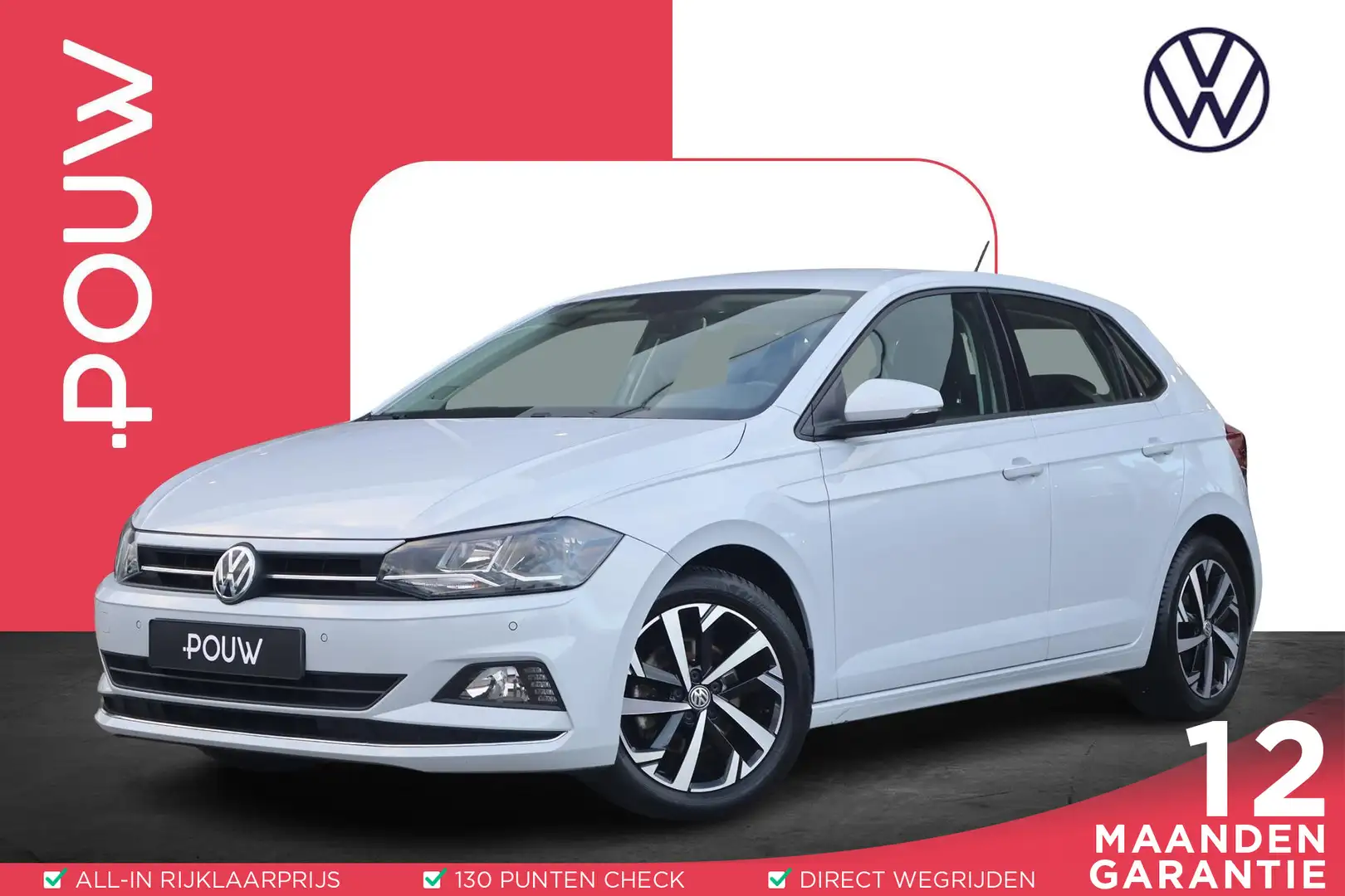 Volkswagen Polo 1.0 TSI 115pk Highline | Trekhaak | Navigatie | PD Wit - 1