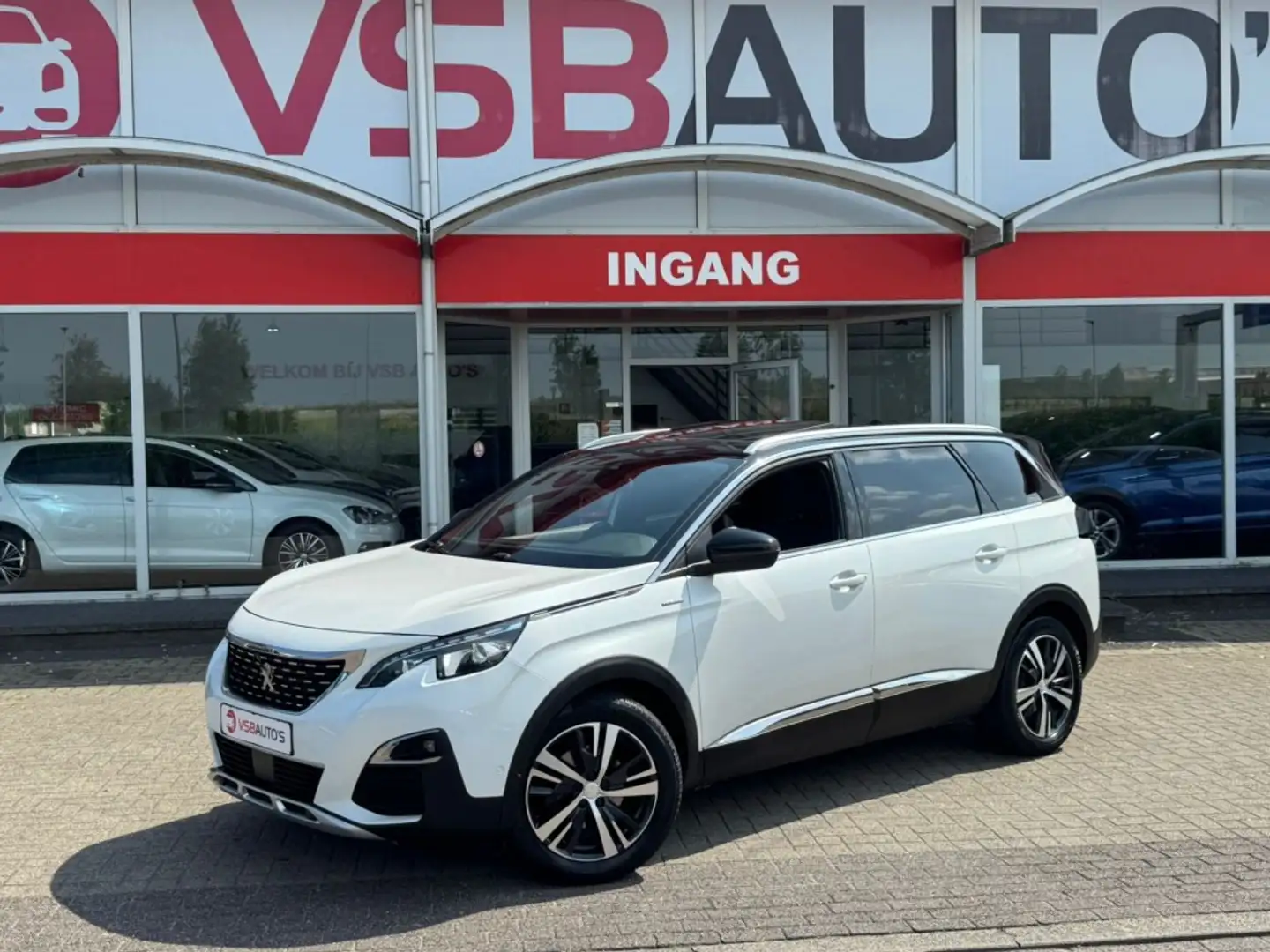 Peugeot 5008 1.2 PURETECH AUT. GT-LINE PANO-DAK 7-PRS NAVI CAME Blanc - 1