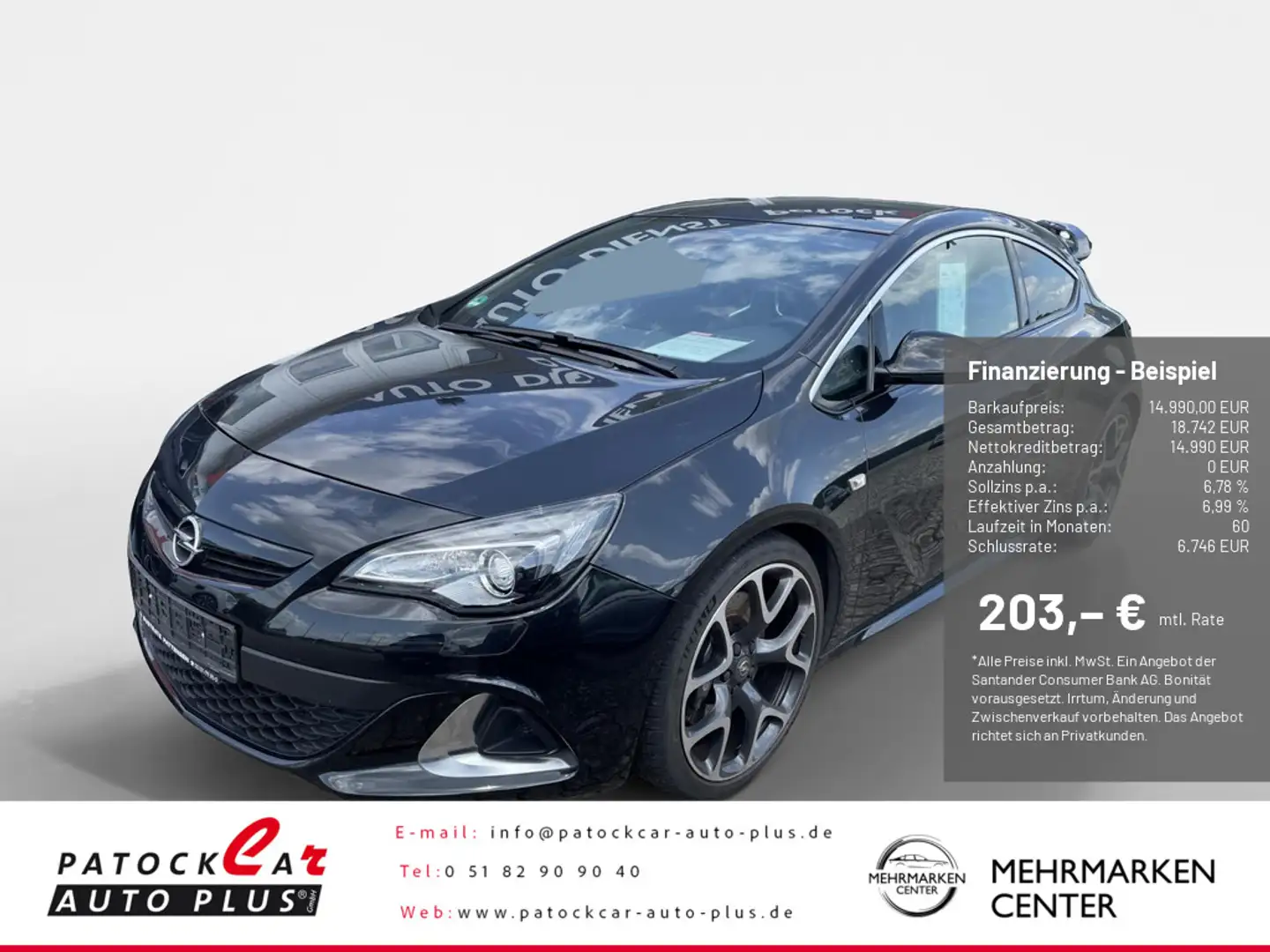 Opel Astra J GTC 2.0 OPC 1.Hand Scheckheft gepflegt Nero - 1