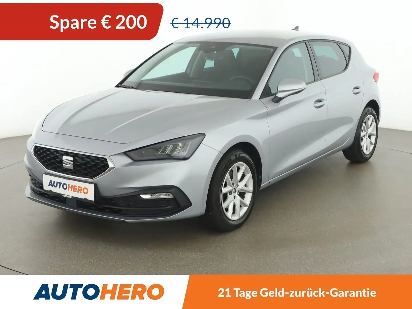 SEAT Leon 1.0 TSI Reference *LED*TEMPO*PDC*SPUR*KLIMAAUT*BT* Grau - 1