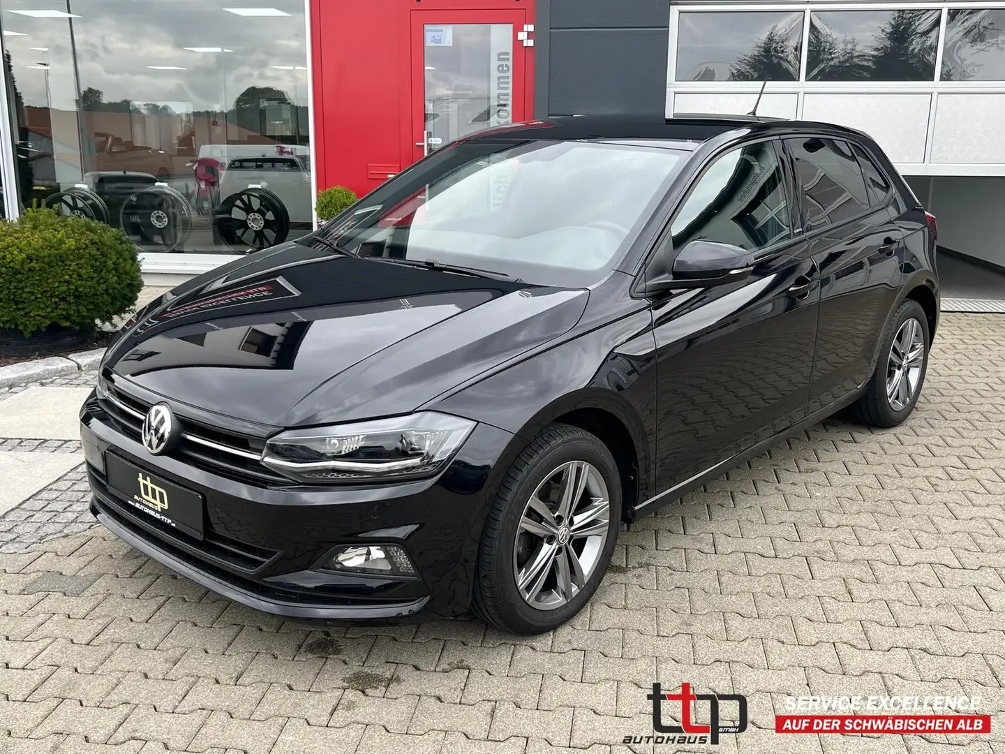 Volkswagen Polo 1.0 TSI United 1.Hand LED Keyless Navi ACC Czarny - 1