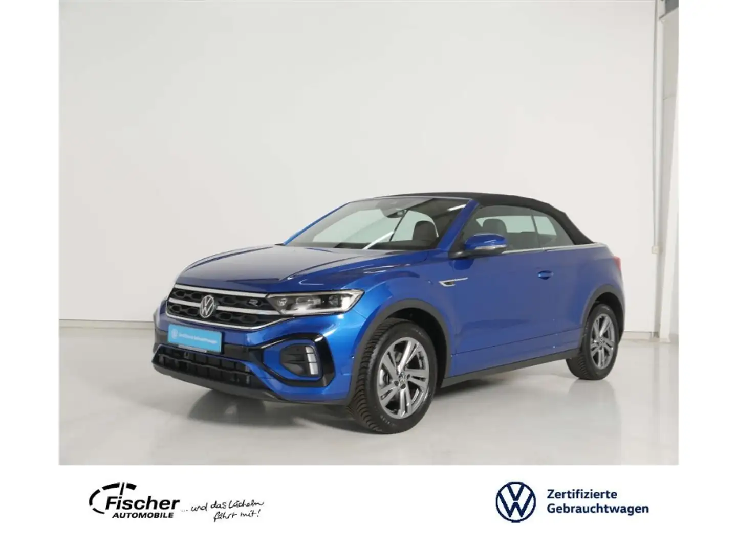 Volkswagen T-Roc Cabriolet 1.5 TSI R-Line DSG NAV/LED/AHK Blau - 1