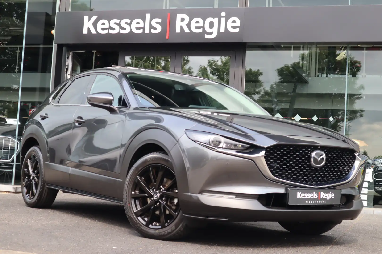 Mazda CX-30 2.0 e-SkyActiv-X M Hybrid Luxury Schuifdak Leer Bo Grau - 1