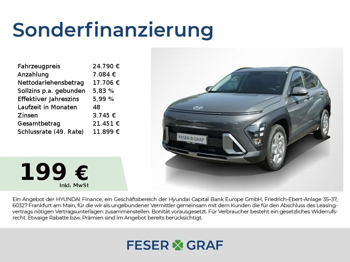 Hyundai KONA TREND NAVI SHZ LHZ CAM LED CARPLAY KLIMA Grau - 1