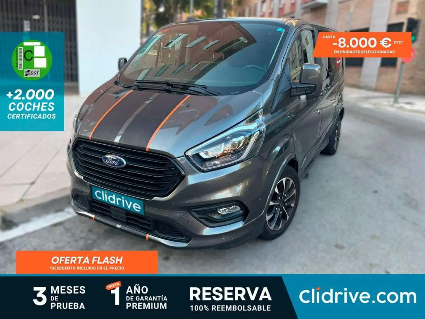 Ford Tourneo Custom 2.0 EcoBlue 136kW (185CV) L1 Sport Auto Gris - 1