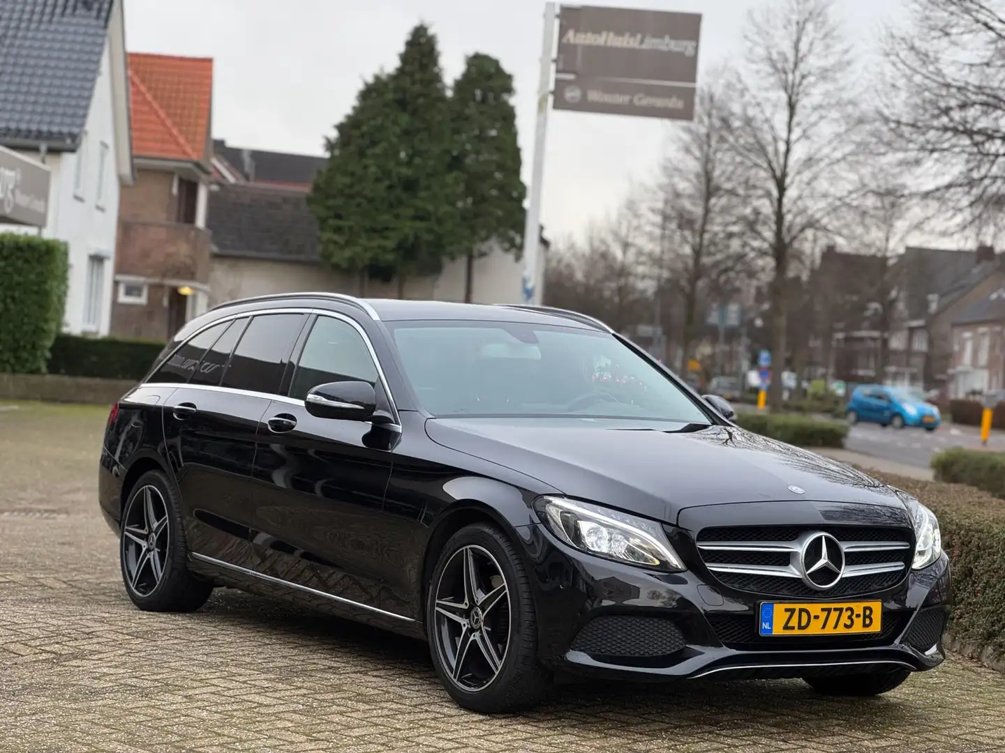 Mercedes-Benz C 180 Estate Prestige|Navigatie|Leer|AMG|Zwart-Zwart|Sub Negro - 1